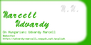marcell udvardy business card